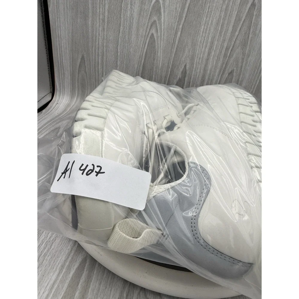 ECCO Gruuv‎ US Mens 8.5 EU 42 White Gray Leather Athletic Running Sneakers Shoes